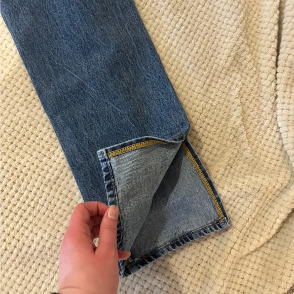 Good American Good Boy Straight Leg Jeans - Classic, Summer, Jeans, Denim - Picture 11 of 15